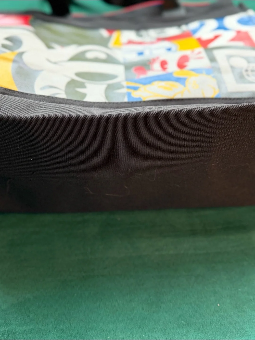 Black Mickey Graphic Travel Duffel Bag